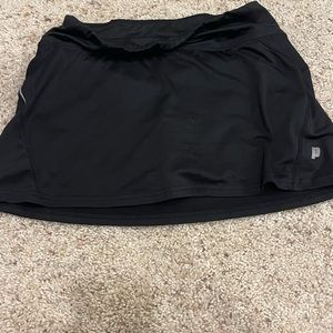 Black tennis skirt.